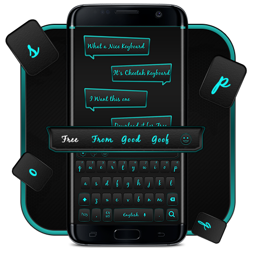 Eccentric Radiant Blue Keyboard Theme icon