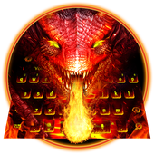 Teclado de dragón de fuego icon