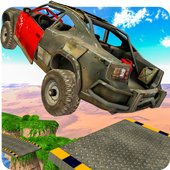 Accident Car Flying Stunts Tricky Car Driving Game icon