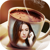 ضعي صورتك في فنجان قهوة - جديد أيقونة