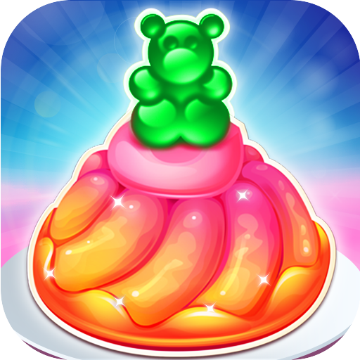 Color Rainbow Sweet Gummy Candy Maker Game icon