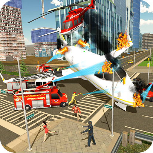 Airplane Fire Fighter  Ambulance Rescue Simulator icon