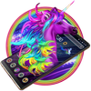 Pink Neon Unicorn Theme icon