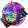 Pink Neon Unicorn Theme on 9Apps