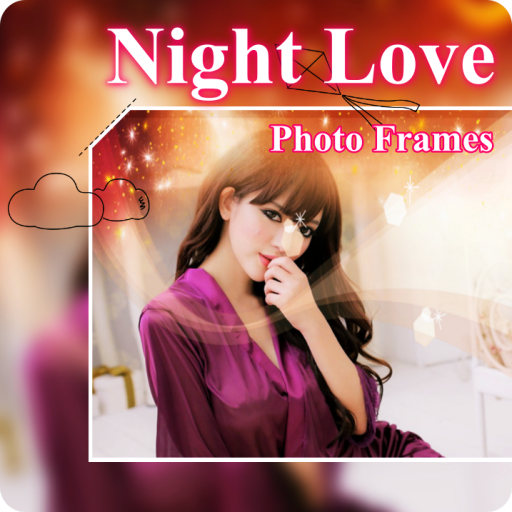 Beautiful Night Love Photo Frames Greeting Cards icon
