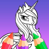 Little Pony Drawing Book For Adult icon