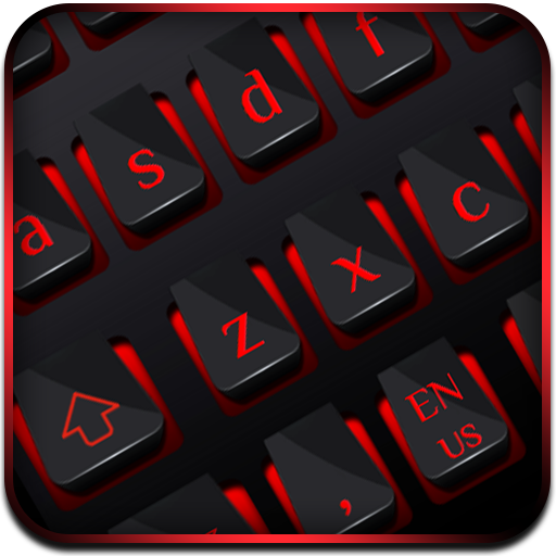 Black Red Business Keyboard icon