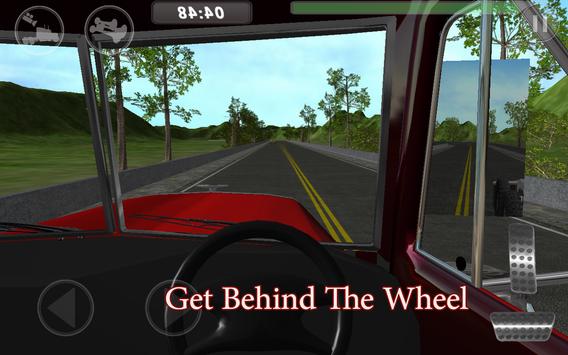Big Red Truck: 3D Driving Sim screenshot 2