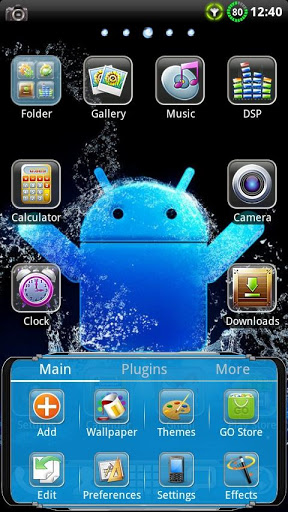Cool Blue GO Launcher Theme screenshot 7