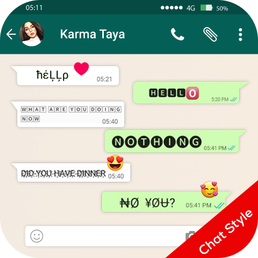 Chat Styles - Cool Font &amp; Stylish Text for Whatspp icon