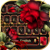 Red Gold Rose keyboard icon