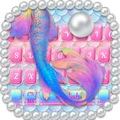 Pink Mermaid keyboard on 9Apps