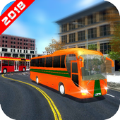 Modern Uphill Luxury Bus Drive icon