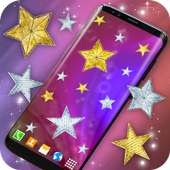 Gold and Silver Stars Magic Touch on Screen on 9Apps