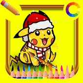 Coloring Cartoon pokemon icon