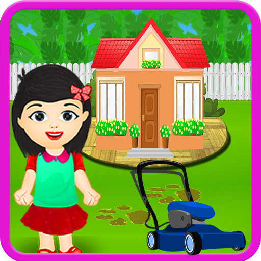 Little Girl Cleaning House icon