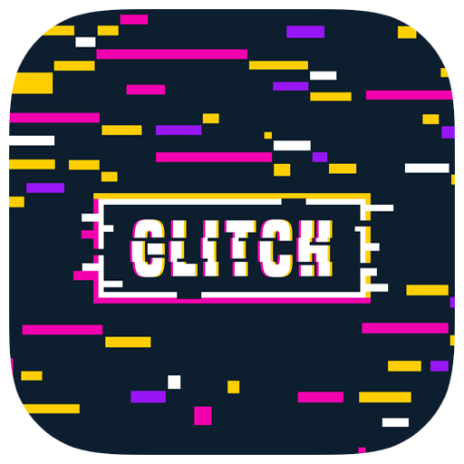Glitch editor for video and picture icon