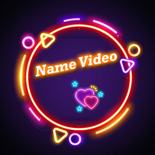 Name video maker &amp; animation status maker icon