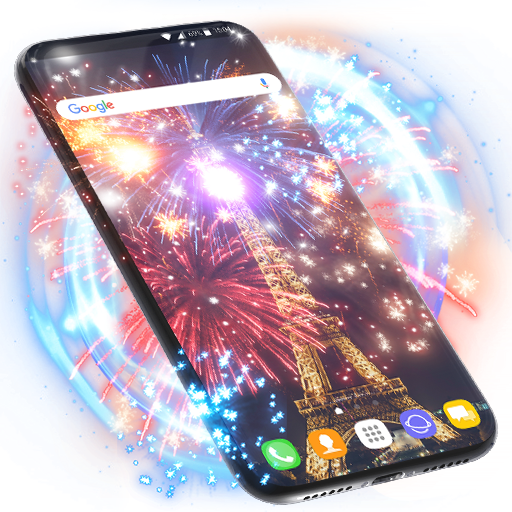 New Year Fireworks Wallpaper &amp; Animated Keyboard icon