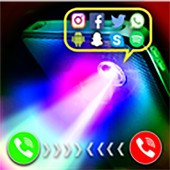 Color Flashlight Alert Blinking - call &amp; sms icon