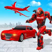 Flying Police Car Robot Hero: Robot Games