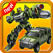 Slide Warrior Robot Car Game icon