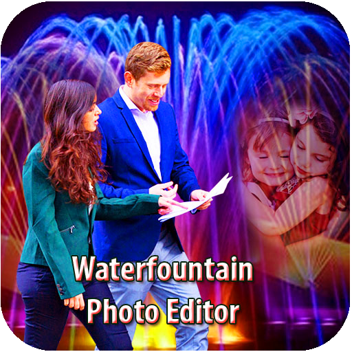 Photo Editor - Water Fountain Photo Frame आइकन