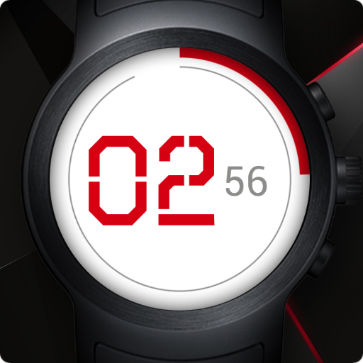 Flat Watch Face &amp; Clock Live Wallpaper icon