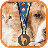 Fog and Cat Zipper lock screen icon