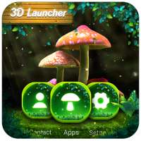 3D Mushroom&nature  launcher theme on 9Apps