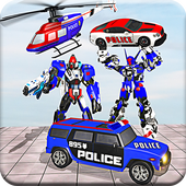 US Police Robot War Multi Robot Transform Games icon