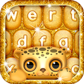 Gold Glitter Keyboard Emoji icon