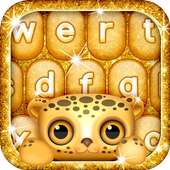 Gold Glitter Keyboard Emoji