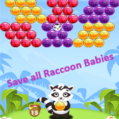 Bubble Blasting Shooter (Raccoon Rescue) icon
