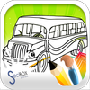 Bus Coloring icon