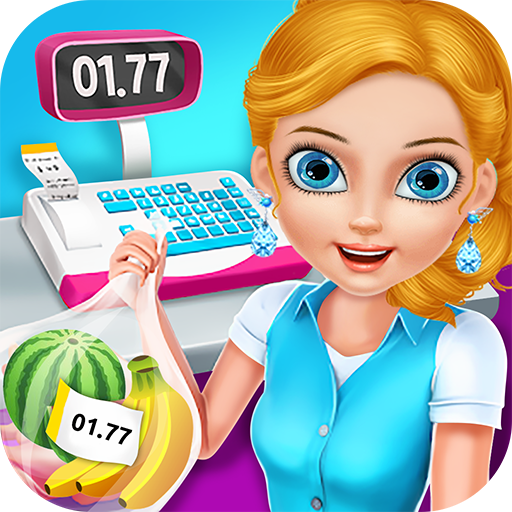 Supermarket Shopping Cashier - Fun Kids Girl Games icon