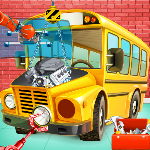 Build the Bus in Factory: Vehicle Builder Games icon
