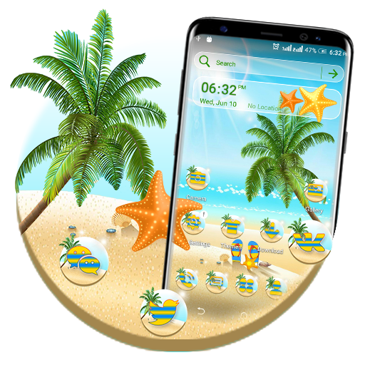 Summer Beach Launcher Theme icon