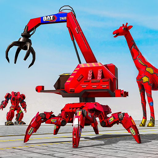 Spider Crane Robot Car Game – Giraffe Robot Games icon