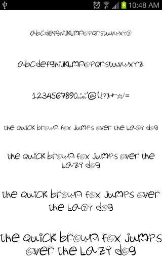 Hand untuk FlipFont percuma screenshot 3