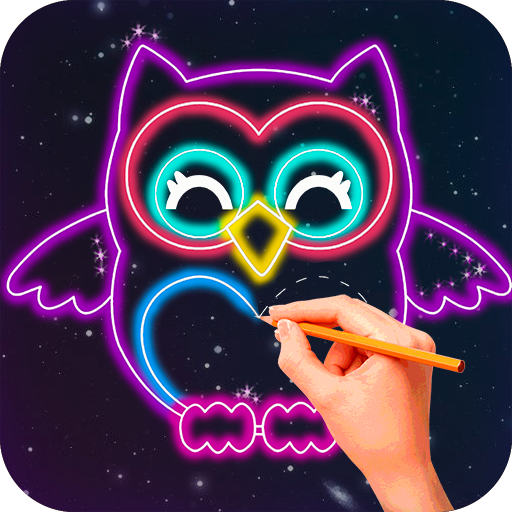Glow Draw Cartoon Animals icon