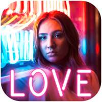 Neon Glowing Photo Effects for social media