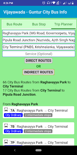 Amaravati, Vijayawada, Guntur APSRTC City Bus Info screenshot 2