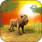 Wild Lion Sim 3D icon