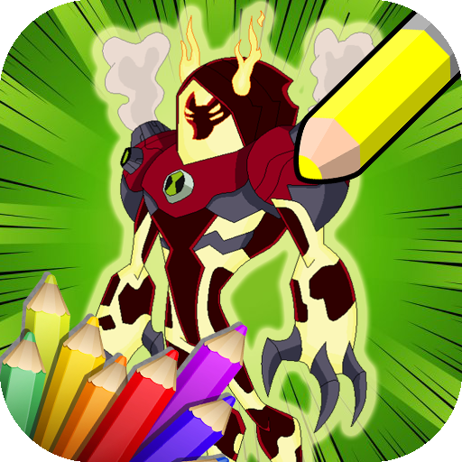 Ben Ultimate Coloring 10 Aliens Game icon