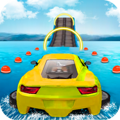 Water Surfing Car Stunts icon