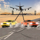 Chained car VS cargo airplane simulator 2017 icon