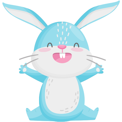 Blue Bunny Stickers - WAStickerApps for WhatsApp icon