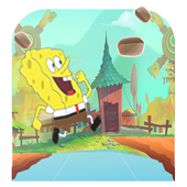 Adventure Spong run Super bob in jungle icon