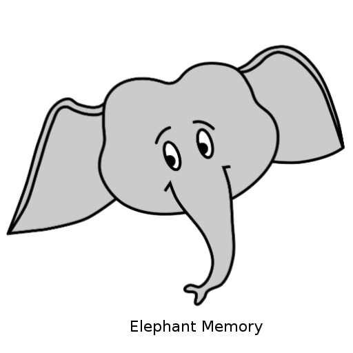 Elephant memory icon